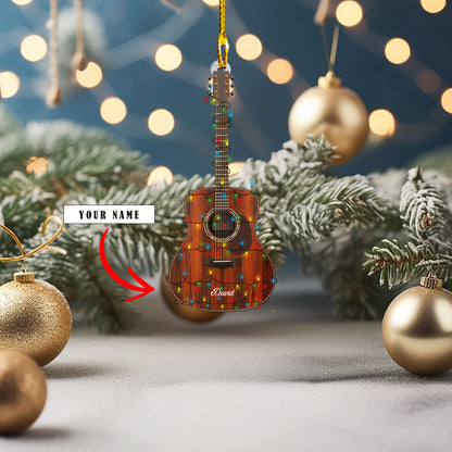 Shineful 2D Acrylic Ornament Personalized Dreadnought Acoustic Guitar Collection