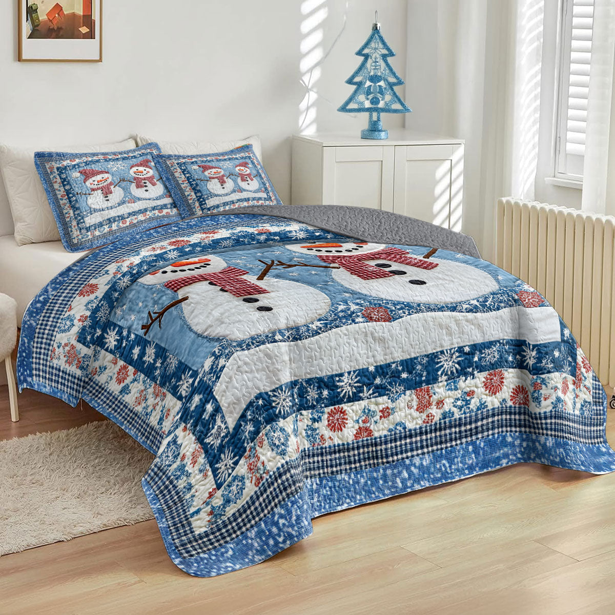 Shineful All Season Quilt 3-Piece Set Winter’s Warm Embrace