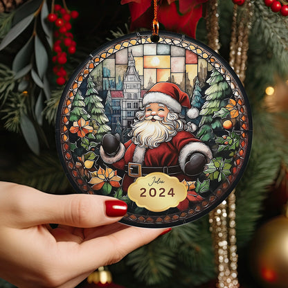 Shineful 2D Acrylic Ornament Santa's Festive Village