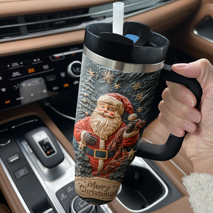 Shineful Glossy Tumbler Merry Santa Delight