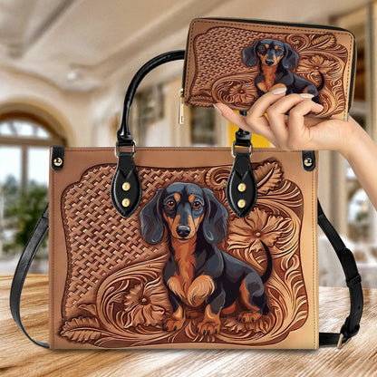 Shineful Leather Bag Dachshund Strength