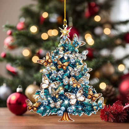 Shineful 2D Acrylic Ornament Fluttering Joy Tree