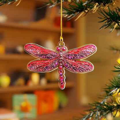 Shineful 2D Acrylic Ornament Sparkling Dragonfly Collection