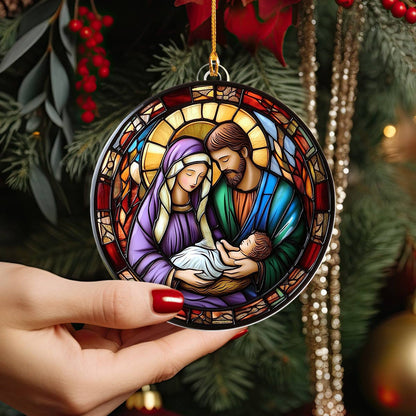 Shineful 2D Acrylic Ornament Nativity Scene