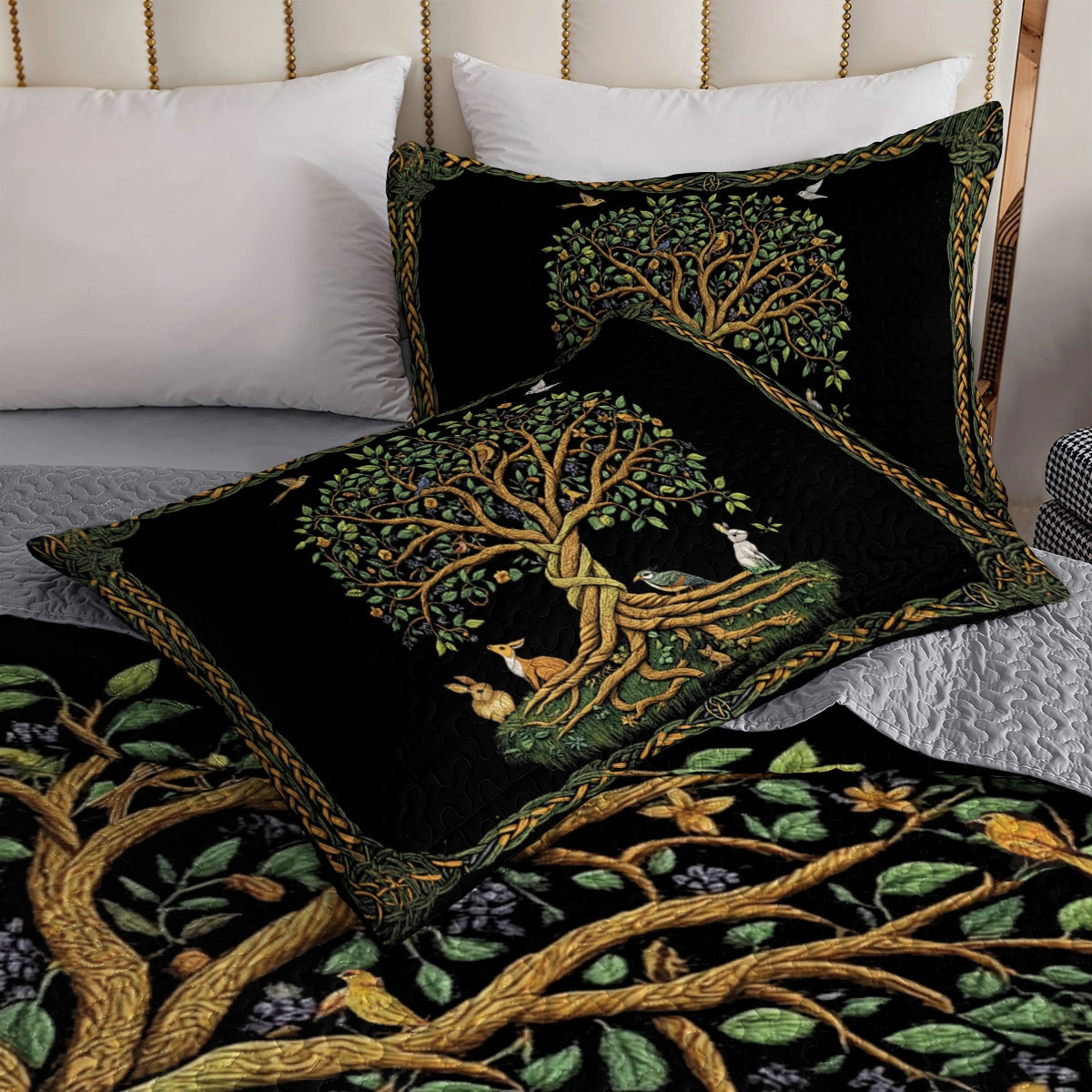 Shineful All Season Quilt 3-Piece Set - Irish Celtic Tranquility