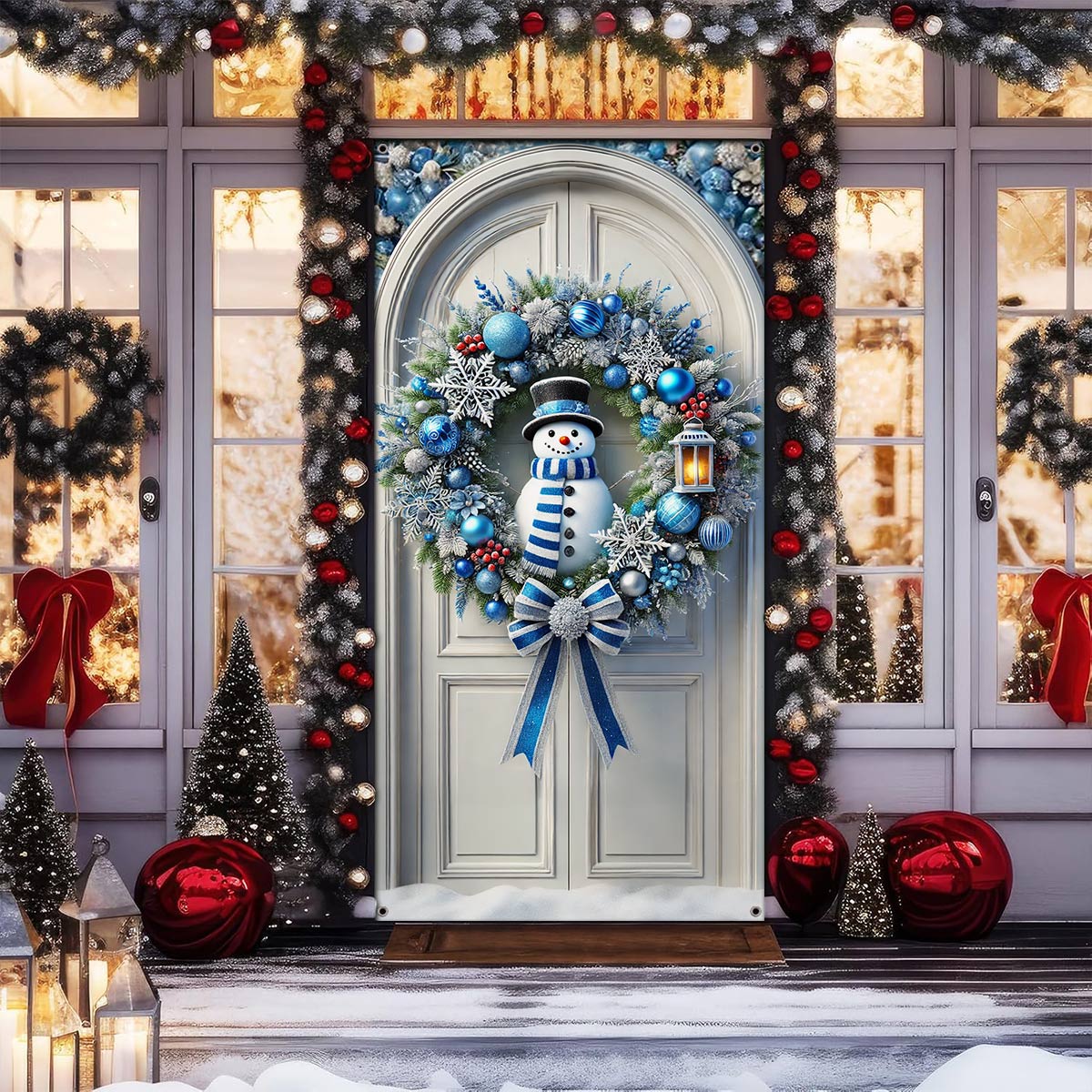 Shineful Door Cover Jingle All the Way