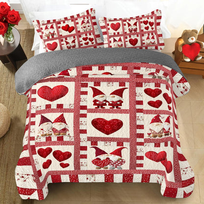 Shineful All Season Quilt 3-Piece Set Gnome Sweet Gnome