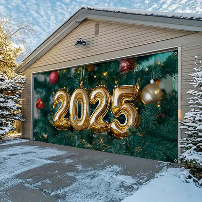 Shineful Garage Door Banner Decoration - Shineful 2025 Christmas Sparkle Balloon