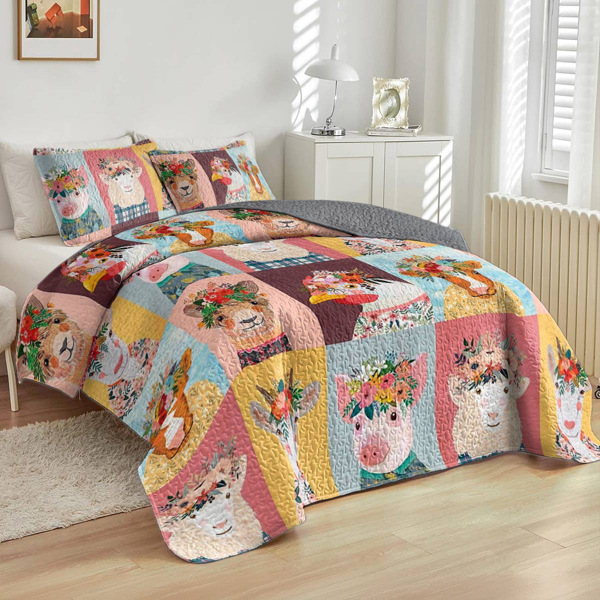 Shineful All Season Quilt 3-Piece Set Country Charm