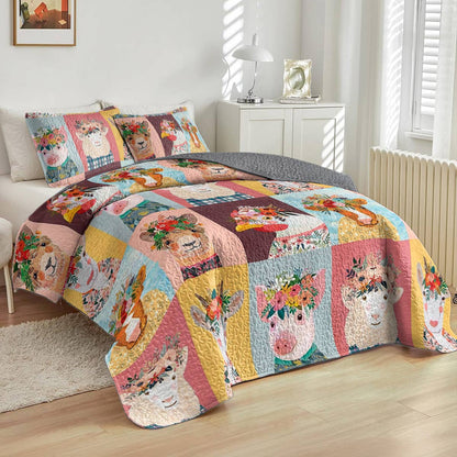 Shineful All Season Quilt 3-Piece Set Country Charm