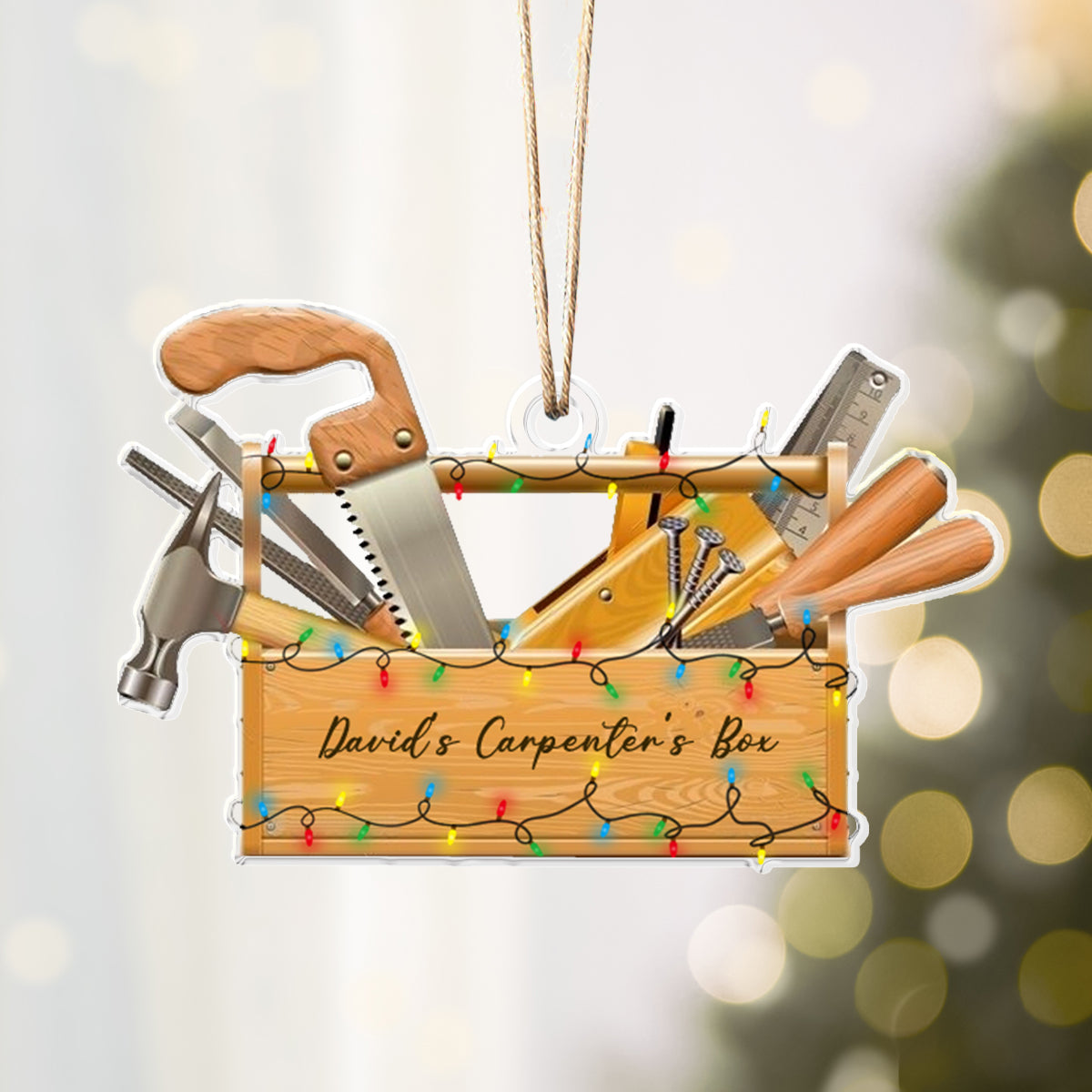 Shineful Personalized 2D Acrylic Ornament - Carpenter's Tool