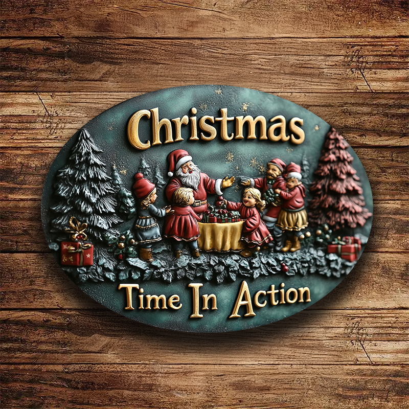 Shineful 2D Metal Sign Joyful Christmas Moments