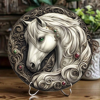 Shineful 2D Wooden Plaque, Hanging Decor, Door Sign Mystic Stallion