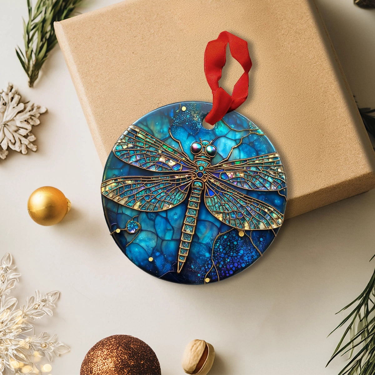 Shineful 2D Acrylic Ornament Mystic Dragonfly Elegance