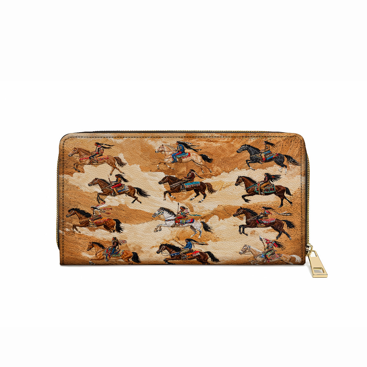 Shineful Leather Clutch Purse With Wristlet Strap Handle Shineful Leather Bag Wild Spirit Warrior