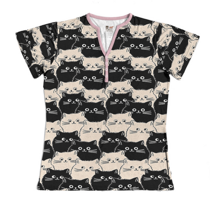 Shineful Pajama Shorts Cute Fat Cats