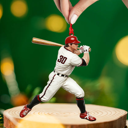 Shineful 2D Acrylic Ornament Power Hit Baseball