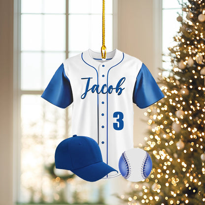 Shineful 2D Acrylic Ornament Personalized Baseball Jersey