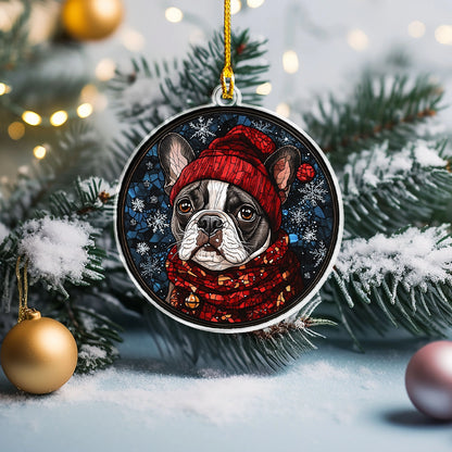 Shineful Acrylic Ornament Winter Wonderland Frenchie