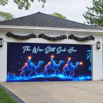 Shineful Garage Door Banner Decoration The Wise Seekers