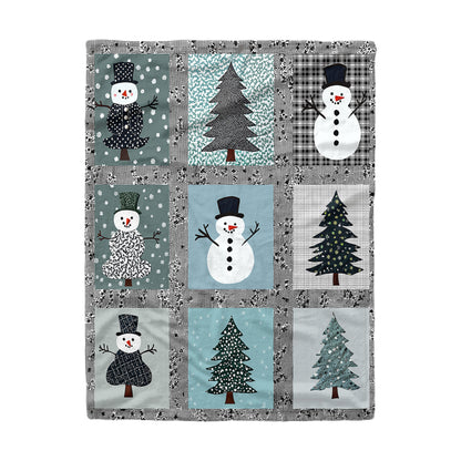 Shineful Fleece Blanket Frosty Winter Wonderland