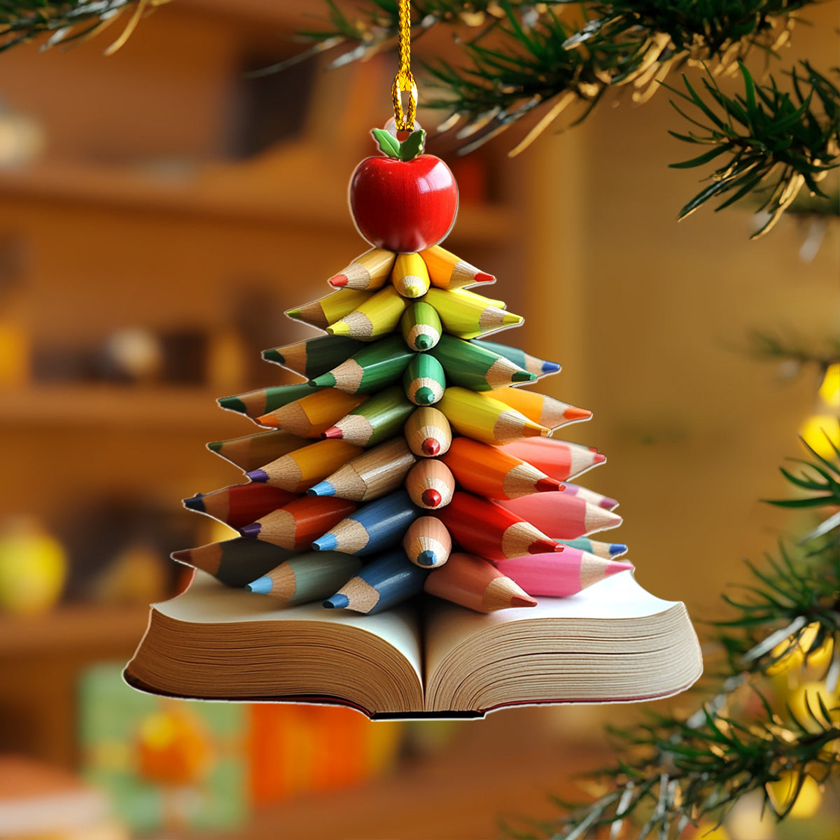 Shineful 2D Acrylic Ornament Personalized Christmas Tree Of Knowledge