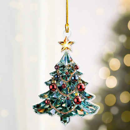 Shineful 2D Acrylic Ornament - Crystal Christmas