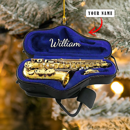 Shineful 2D Acrylic Ornament Personalized Saxophone Collection