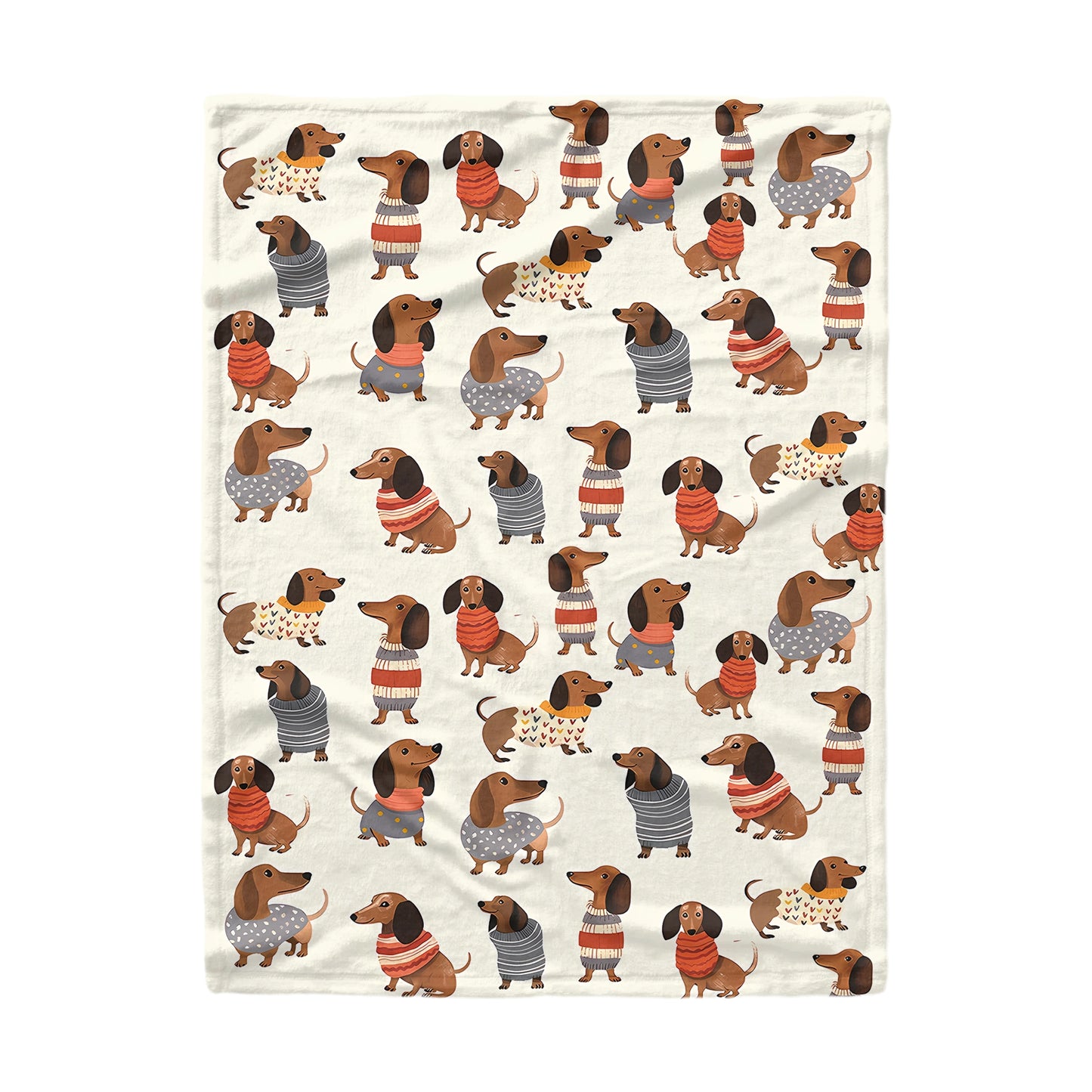 Shineful Fleece Blanket Dachshund Cute