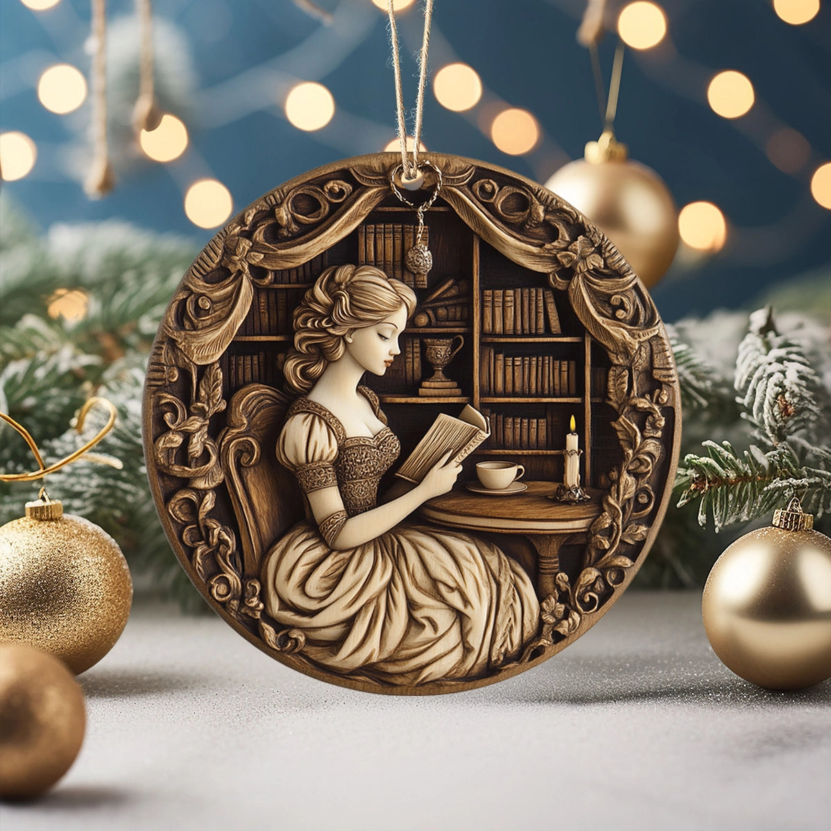 Shineful 2D Acrylic Ornament Literary Elegance