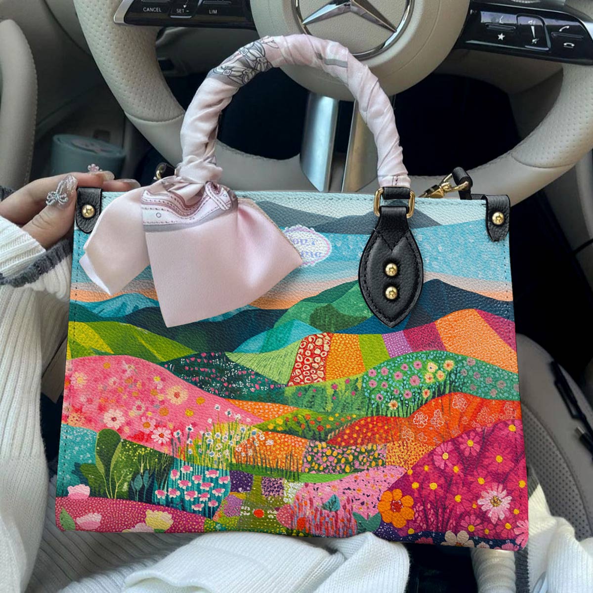 Shineful Leather Bag Vibrant Hills