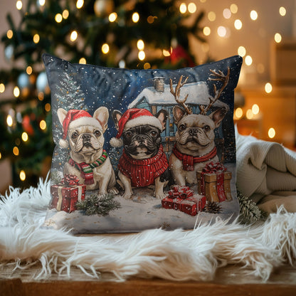 Shineful 2D Print Cushion Cover, Pillowcase, Pillows Covers - Festive Paws Collection