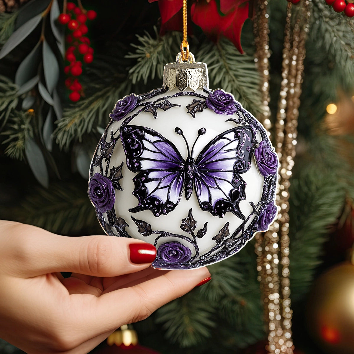 Shineful 2D Acrylic Ornament Eternal Elegance Butterfly