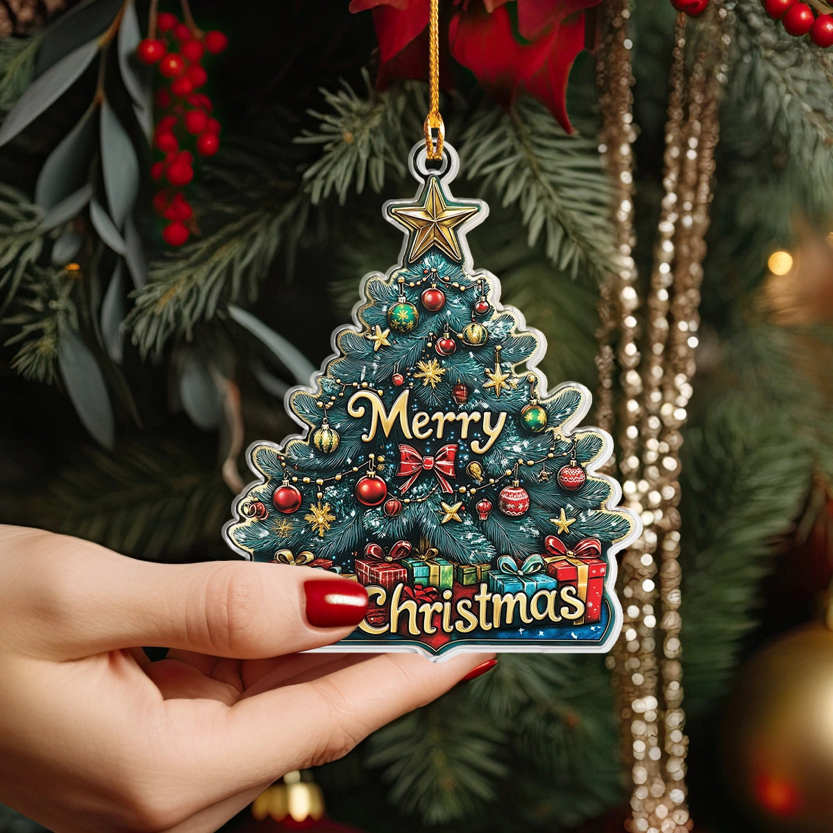 Shineful Acrylic Ornament Merry Christmas Tree