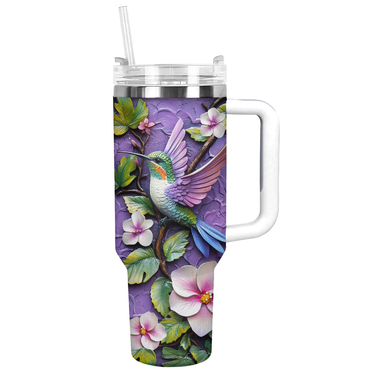 Shineful Glossy Tumbler Blossom Hummingbird