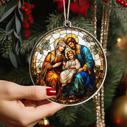 Shineful 2D Acrylic Ornament Holy Family Blessing - Pack Discount