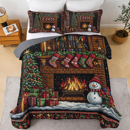 Shineful All Season Quilt 3-Piece Set - 2000s Festive Throwback