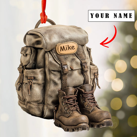 Shineful 2D Acrylic Ornament Personalized Hiker's Haven