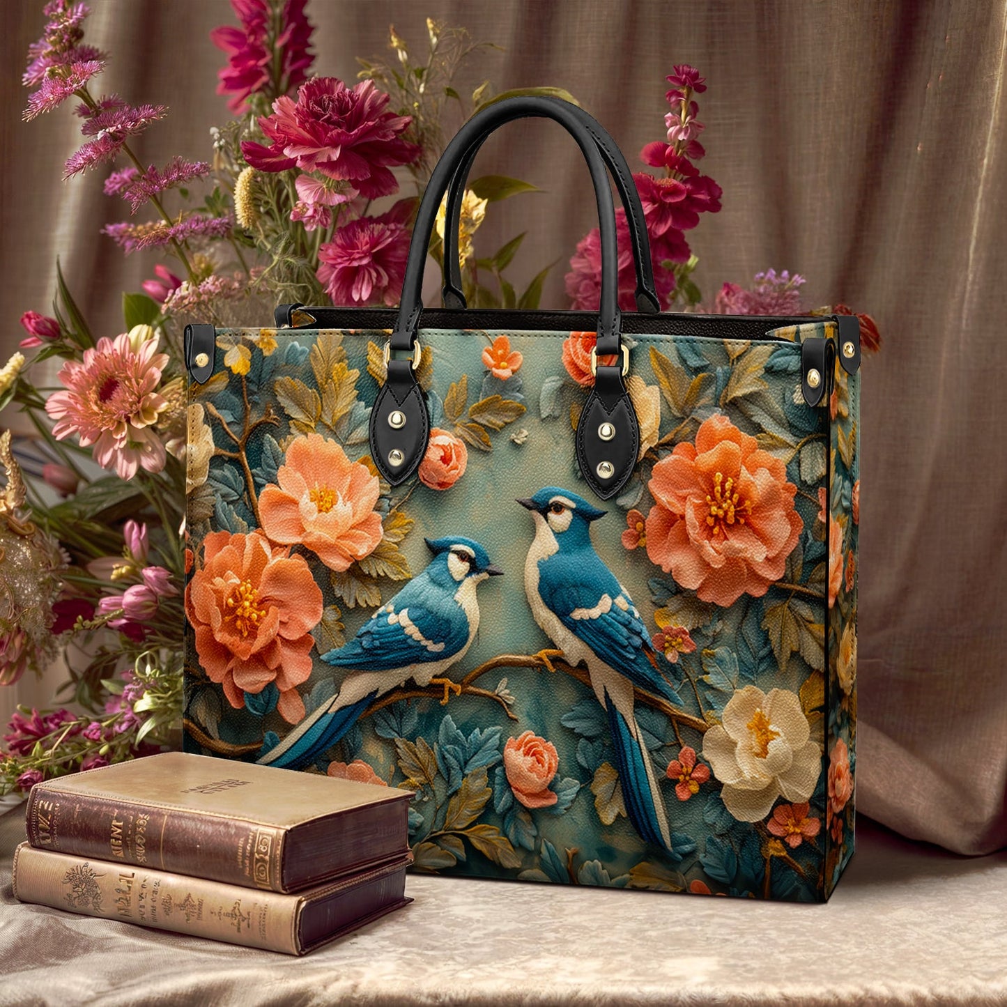 Shineful Leather Bag Bluejay Serenade