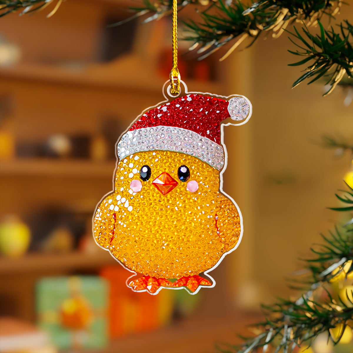 Shineful 2D Acrylic Ornament Twinkling Baby Chicken Collection