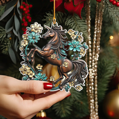 Shineful 2D Acrylic Ornament Steed Blossom