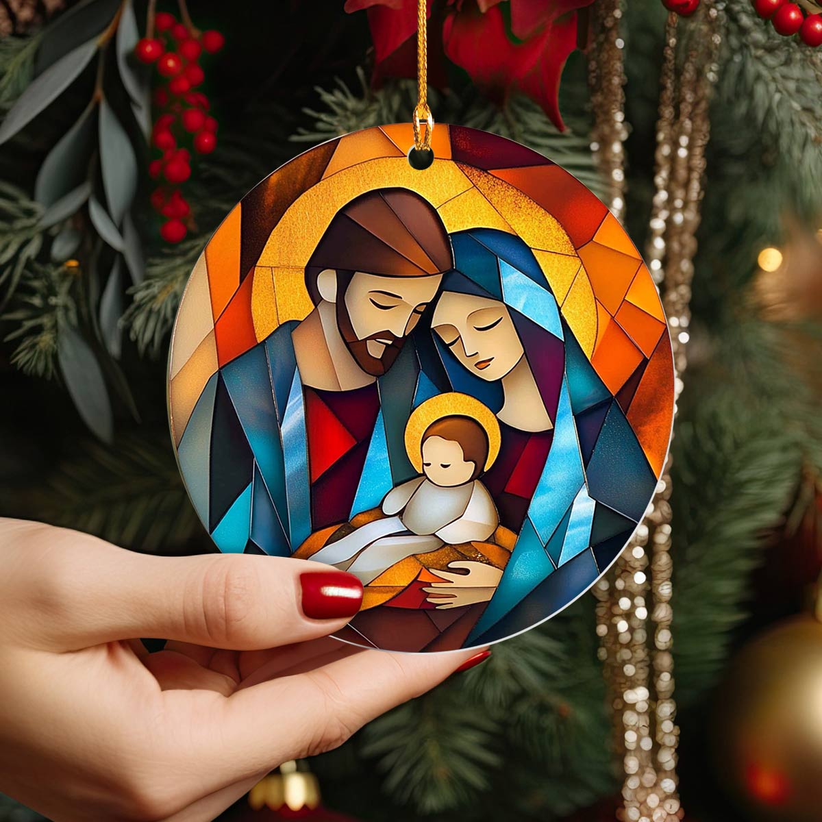 Shineful 2D Acrylic Ornament Spiritual Christmas