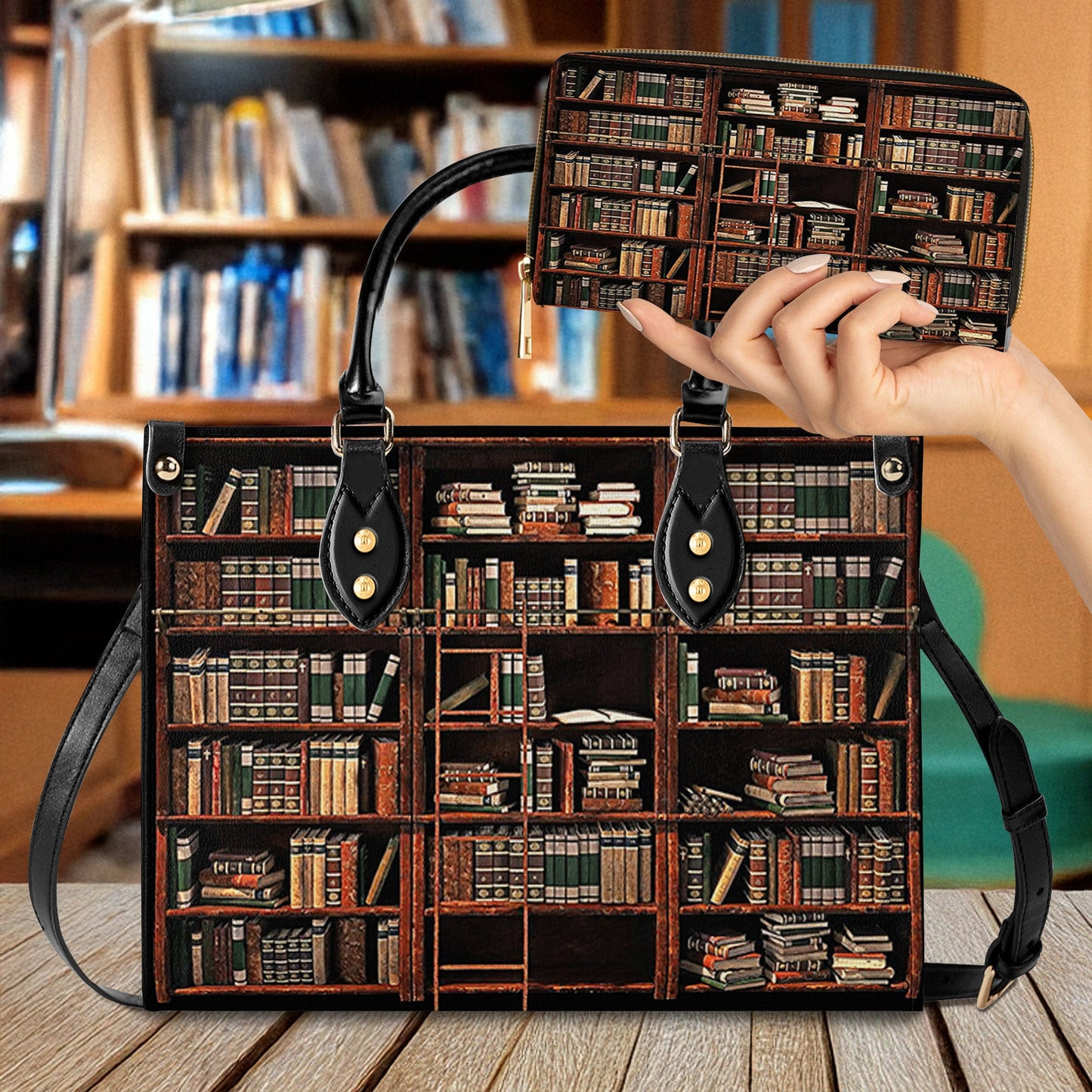 Shineful Leather Bag Reading Leather Bag Shineful Vintage Bookcase