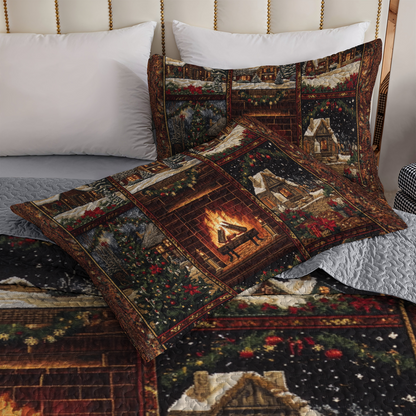 Shineful All Season Quilt 3-Piece Set - Timeless Christmas Memories