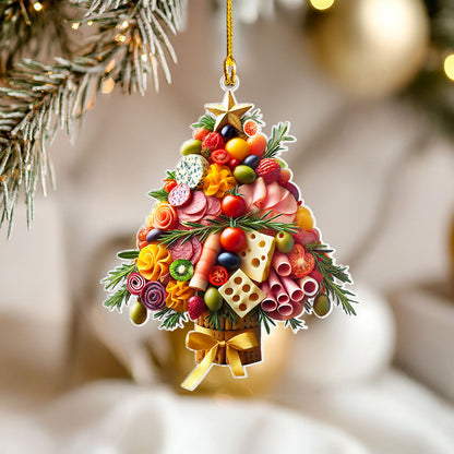 Shineful 2D Acrylic Ornament Festive Feast Tree