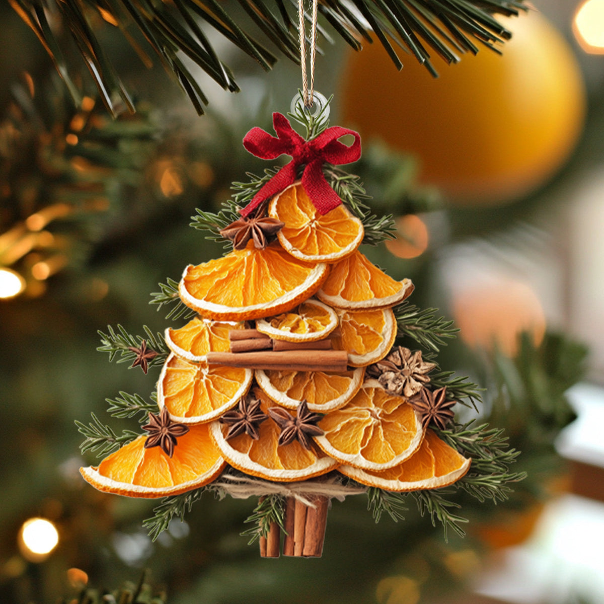 Shineful 2D Acrylic Ornament - Dried Orange