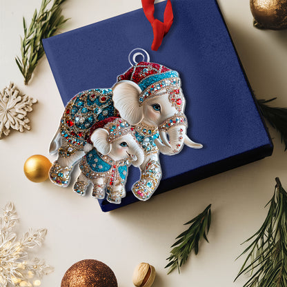 Shineful 2D Acrylic Ornament Twinkling Cheerful Elephant