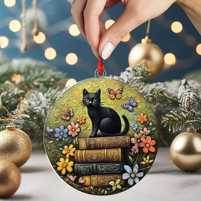 Shineful 2D Acrylic Ornament Literary Feline