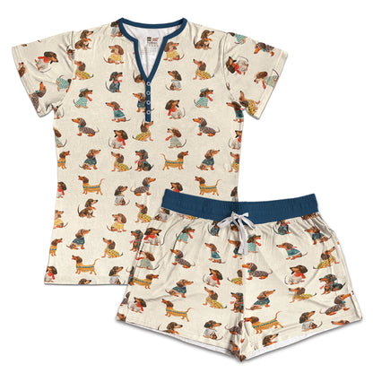 Shineful Pajama Shorts Dachshund Funny