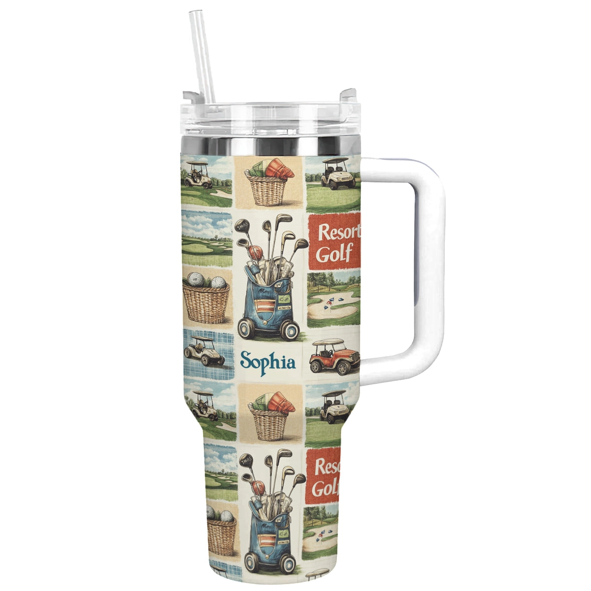 Shineful Tumbler Tee Time Personalized Golf